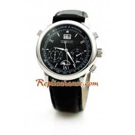 A. Lange & Sohne Datograph Perpetual Leather Montre