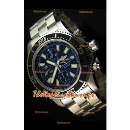 Breitling Superocean Abysse Reproduction Montre Chronographe Suisse - Reproduction Exacte 1:1 - Marqueurs Bleus 44MM