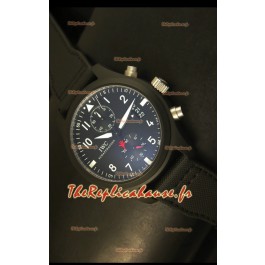 Montre suisse chronographe IWC Pilot Top Gun - Réplique de montre miroir 1:1
