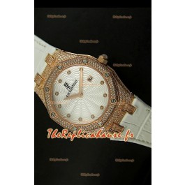 Réplique de montre Audemars Piguet Royal Oak LADY dans un boîtier en or rose