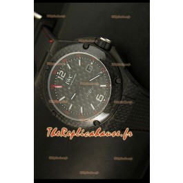Réplique de montre suisse avec revêtement carbone IWC Ingenieur avec cadran en carbone noir