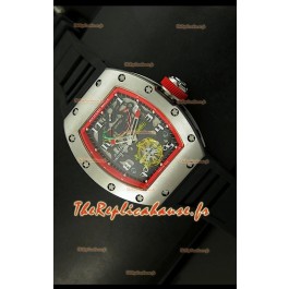 Réplique de montre suisse Richard Mille RM002 Power Reserve Tourbillon avec boîtier acier