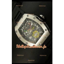 Réplique de montre suisse Richard Mille RM002 Power Reserve Tourbillon avec boîtier acier