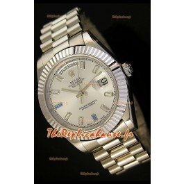 Réplique de montre suisse Rolex Day Date II 41MM - Cadran acier - Réplique de montre miroir 1:1 