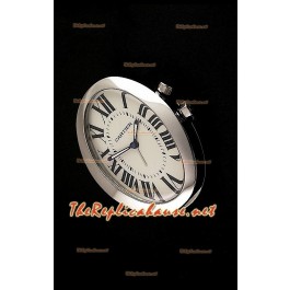 Cartier Travel Pocket Clock avec Mouvements à Quartz Type Baignoire