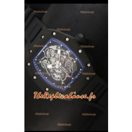 Réplique de montre suisse Richard Mille RM055 Bubba Watson avec index bleus