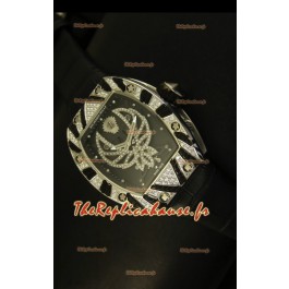 Montre suisse tourbillon Richard Mille RM051 avec bracelet en cuir