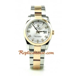 Rolex Replique Day Date Two Tone Pink d' or Montre Suisse