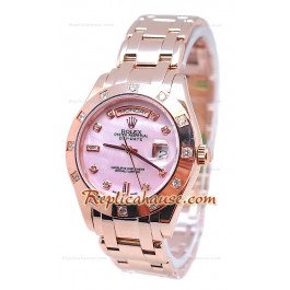 Rolex Day Date Diamond Bezel and Hour Markers Or Rose Montre
