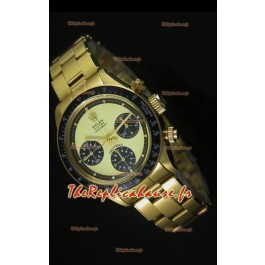 Cosmographe Rolex Daytona 6263 avec cadran blanc dans boîtier or