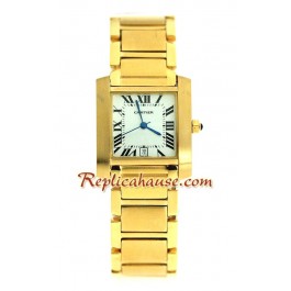 Cartier Tank Francaise - montre Hommes d' or