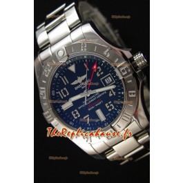 Montre Breitling Avenger II GMT Swiss cadran noir Bracelet en acier Réplique à l’identique 1:1