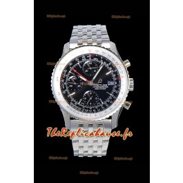 Montre Breitling Navitimer 1 Chronograph 41MM montre suisse Cadran noir en acier 904L - Bracelet acier