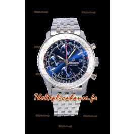 Montre Breitling Navitimer 1 Chronograph 41MM Montre Suisse Cadran Bleu en Acier 904L - Bracelet en Acier