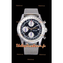 Montre Breitling Navitimer Chronograph 41MM Réplique Suisse Boîtier en acier 904L - Bracelet en maille d'acier