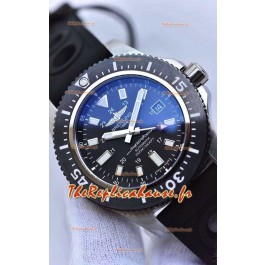 Montre Breitling SuperOcean 44 Special Steel - Bleu Marine Réplique Suisse avec bracelet en caoutchouc