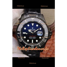 Montre Rolex SeaDweller Deep-Sea Cadran bleu-noir en qualité miroir 1:1 - Boîtier PVD
