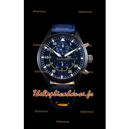 Chronographe de pilote IWC IW389008 Blue Angels Edition 1:1 Reproduction de montre à miroir 