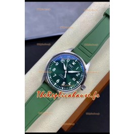 IWC Pilot MARK Series IW328205 1:1 Miroir Réplique Suisse avec cadran et bracelet verts