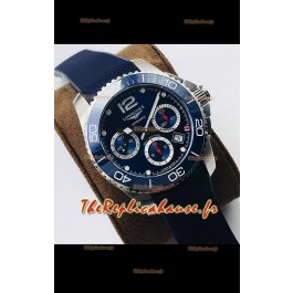 Longines HydroConquest Automatic Chronograph 1:1 Réplique Suisse Cadran Bleu 