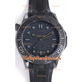 Omega Seamaster 300M "Black Black" Boîtier en céramique Réplique montre Suisse Miroir 1:1 
