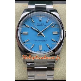 Rolex Oyster Perpetual REF# 126000 36MM Montre Réplique Mouvement Suisse Cadran Bleu Tiffany Acier 904L Miroir 1:1