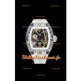 Richard Mille RM26-01 Tourbillon Panda Transparent Boîtier Saphir - Réplique Super Clone