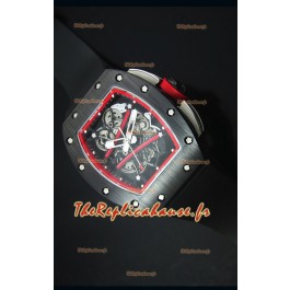 Montre Replica Suisse avec Lunette Rouge avec Boitier en Céramique RM061 Richard Mille