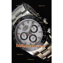 Montre Rolex Cosmograph Daytona 116500LN Cadran Blanc Mouvement Original Cal.4130 — Montre en acier ultime 904L 