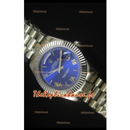 Reproduction de Montre avec Cadran Bleu Foncé Rolex Day Date 40MM – Mouvement Suisse 3255 
