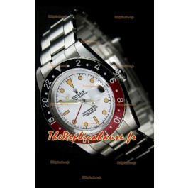 Rolex GMT Master édition Vintage Montre Réplique Suisse avec Cadran Blanc