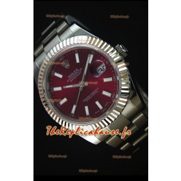 Réplique de montre Rolex Datejust Japanese - Cadran marron en 41MM avec bracelet huitre