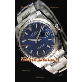 Réplique de montre Rolex Datejust Japonaise - Cadran bleu en 36MM avec bracelet huitre