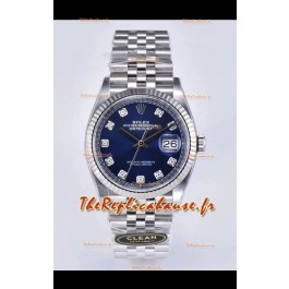 Rolex Datejust 126234 36MM Réplique Suisse en Acier 904L avec Cadran Bleu, Réplique Miroir 1:1