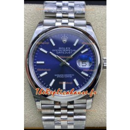 Rolex Datejust 126200-0006 36MM Réplique Suisse Miroir 1:1 en 904L acier avec cadran bleu