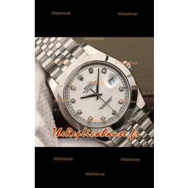 Rolex Datejust 41MM Cal.3135 Réplique Suisse Miroir 1:1 en acier 904L - Cadran blanc