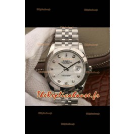 Réplique de montre Rolex Datejust 41MM Cal.3135 Swiss Miroir 1:1 en acier 904L - Cadran blanc
