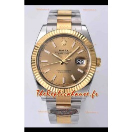Rolex Datejust 126333 41MM Cal.3235 Réplique montre suisse 1:1 en 904L Cadran or 