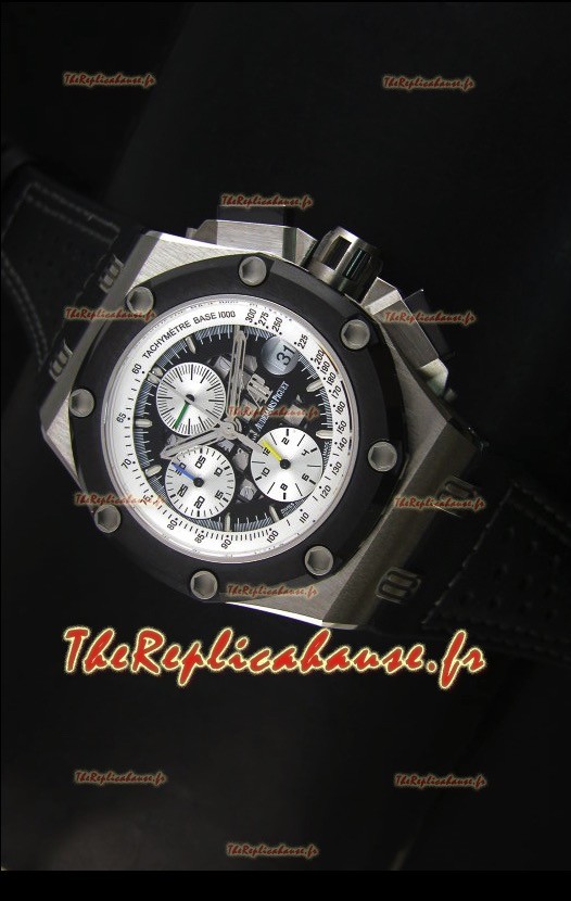 Réplique de montre Royal Oak Offshore Rubens Barrichello Audemars Piguet noire - Réplique de montre miroir 1:1