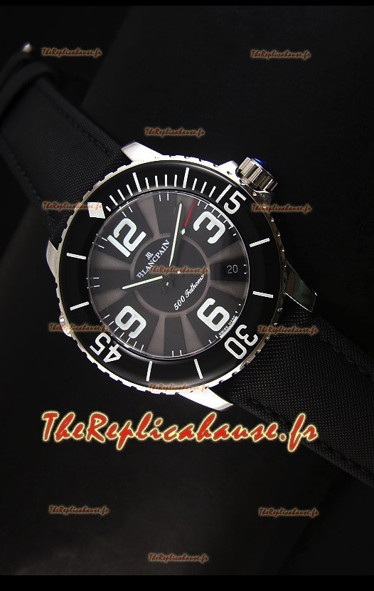 Réplique de montre suisse Édition spéciale 500 Phatoms Blancpain avec cadran noir