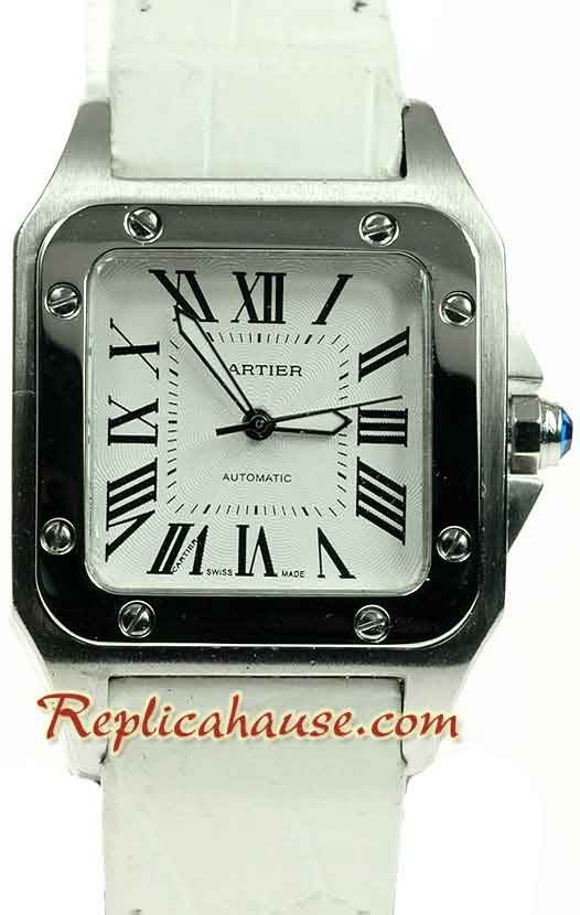 Cartier Santos 100 Suisse Mid Sized Montre