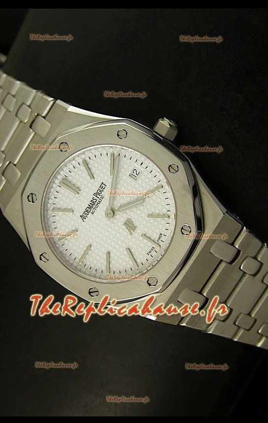 Réplique de montre suisse ultra fine Audemars Piguet Royal Oak avec cadran blanc