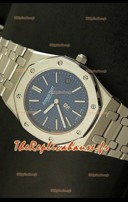 Réplique de montre suisse ultra fine Audemars Piguet Royal Oak avec cadran bleu