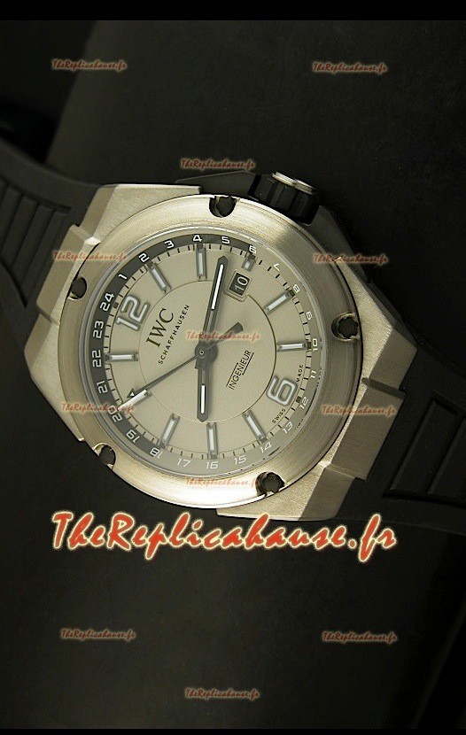 Réplique de montre suisse en titane IWC Ingenieur avec cadran gris