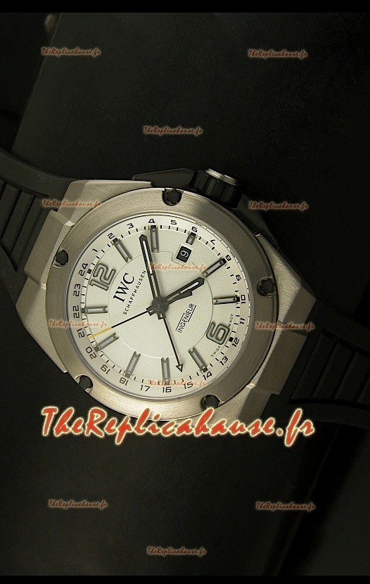 Réplique de montre suisse en titane IWC Ingenieur avec cadran blanc