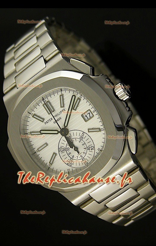 Réplique de montre suisse Patek Philippe Nautilus 5980 Chronograph - Réplique miroir 1:1