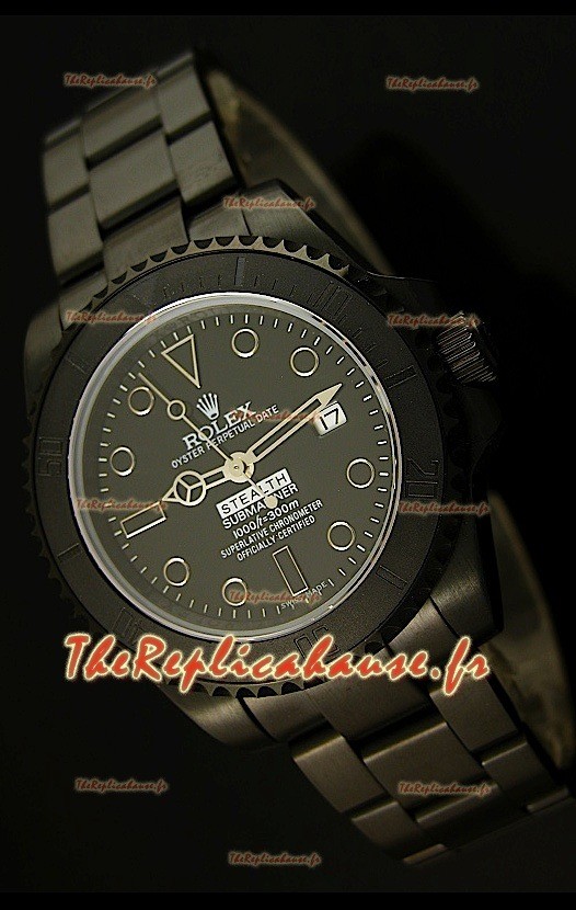 Réplique de montre suisse Édition STEALTH MK IV Rolex Submariner avec bracelet en PVD