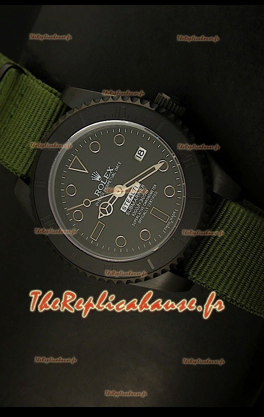 Réplique de montre suisse Édition STEALTH MK IV Rolex Submariner avec bracelet vert