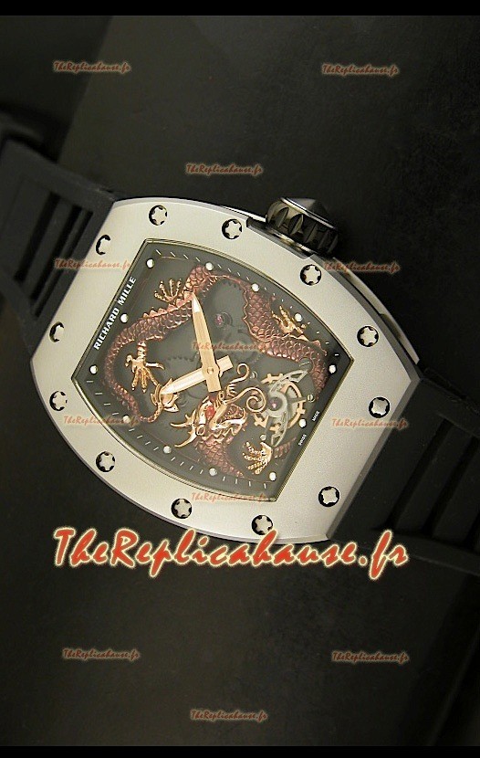 Réplique de montre suisse Richard Mille RM057 Tourbillon Jackie Chan avec boîtier en titane