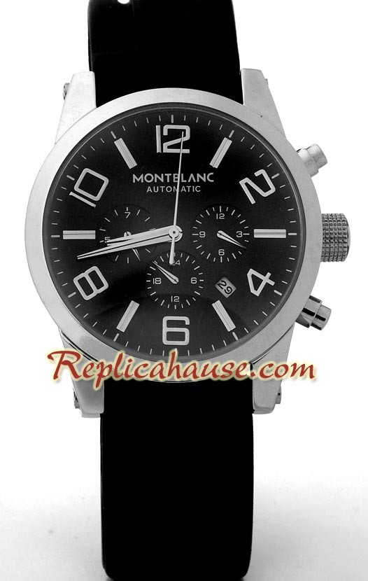 Mont Blanc Replique Timewalker - Black Dial